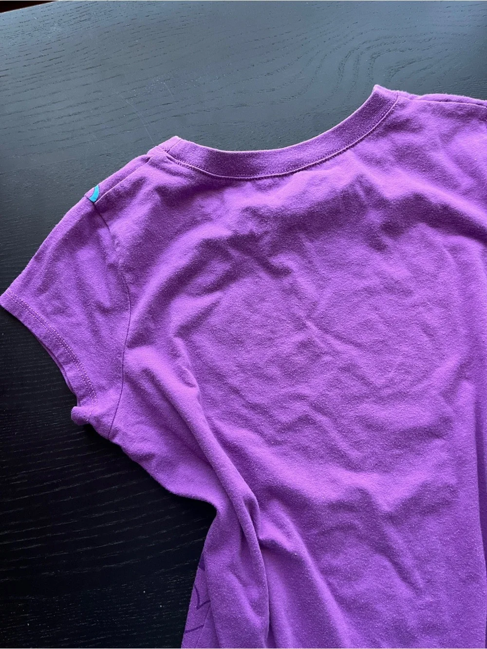Kids Purple Short Sleeve Tee with Rhinestone Heart
